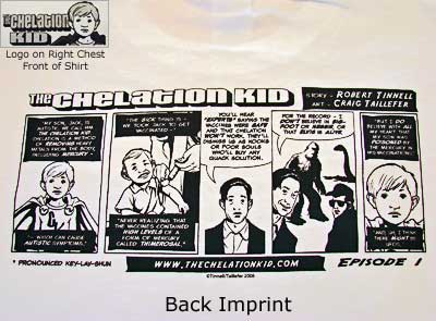 The Chelation Kid Comic T-Shirt