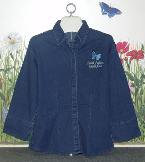 Women's Denim Butterfly Shirt