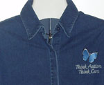 Women's Denim Butterfly Shirt