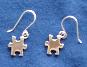 Puzzle Piece Earrings