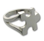 Single Puzzle Piece Ring - Large
