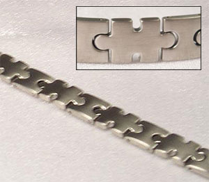 Stainless Steel Puzzle Link Bracelet