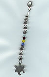 Autism Awareness Zipper Jewel